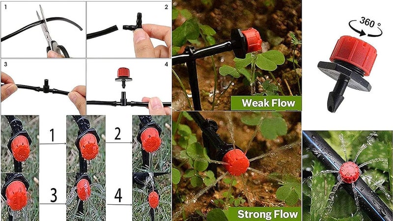 DIY Crafts Diy Crafts 12085 6536 7 Plants Drip Irrigation System Garden Irrigation Spray Watering Kit, Multicolor  - Image 2