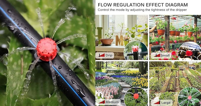 DIY Crafts Diy Crafts 12085 6536 7 Plants Drip Irrigation System Garden Irrigation Spray Watering Kit, Multicolor  - Image 3