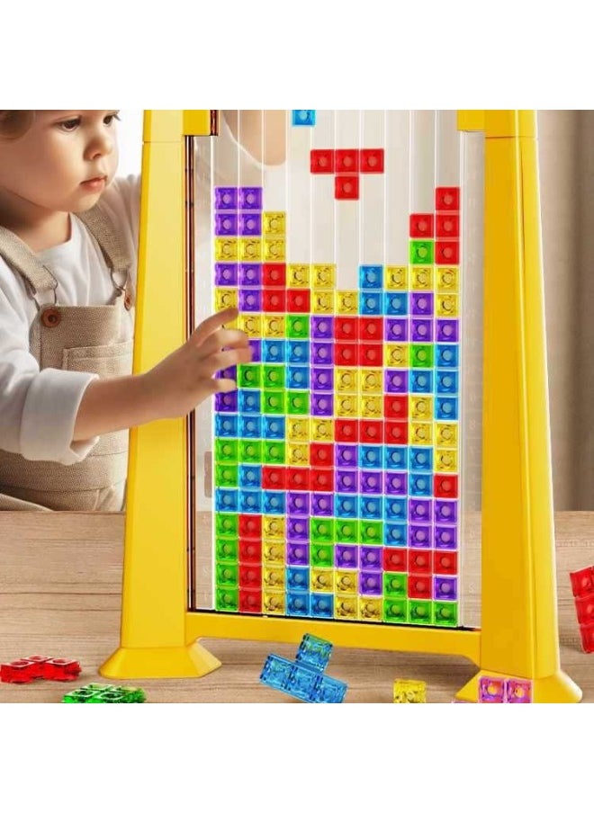Children's 3D Tetris Building Blocks Stereo Puzzle Toy 3 To 6 Years Old 4 Thinking Training 8 Boys And Girls-Color:[red Model] + Upgraded Frog Scale {38 Frogs + 10 Numbers + 30 Cards}