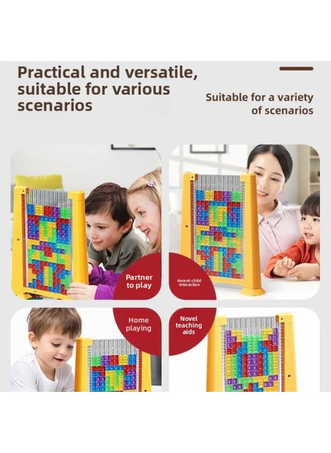 Children's 3D Tetris Building Blocks Stereo Puzzle Toy 3 To 6 Years Old 4 Thinking Training 8 Boys And Girls-Color:[red Model] + Upgraded Frog Scale {38 Frogs + 10 Numbers + 30 Cards}