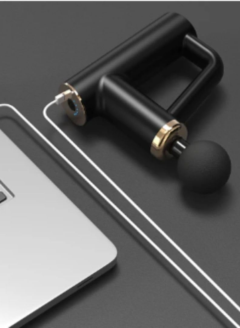 مسدس التدليك ماكس توب - جهاز علاج قرع عالي الأداء لتخفيف آلام الأنسجة العميقة وتخفيف الألم وتقليل التوتر، مزود بملحقات متعددة وسرعات قابلة للتعديل للاستخدام المنزلي والمهني. - Image 4