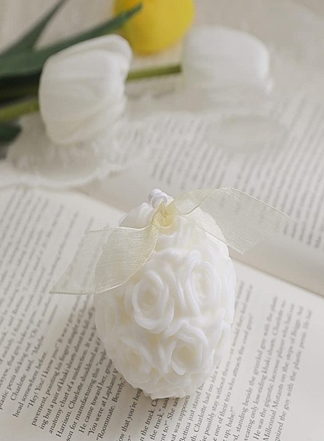T-shin Aroma Candle,140G Hydrangea Onion Flower Shaped Soy Wax Scented Candle for Table Photo Prop Birthday Gift,Prefect for Meditation Stress Relief Mood Boosting Bath Yoga - Image 2