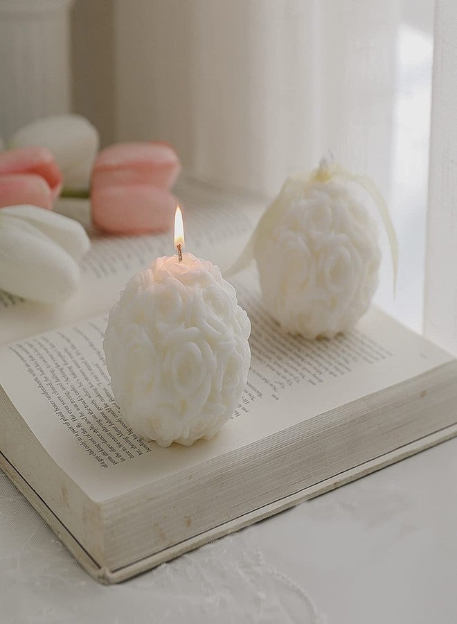 T-shin Aroma Candle,140G Hydrangea Onion Flower Shaped Soy Wax Scented Candle for Table Photo Prop Birthday Gift,Prefect for Meditation Stress Relief Mood Boosting Bath Yoga - Image 1