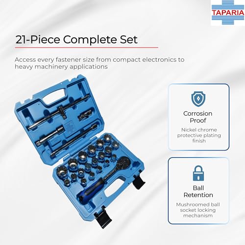 Taparia Socket Set - BMS-15 MXL – with 12.7mm(1/2) Square Drive - Image 4