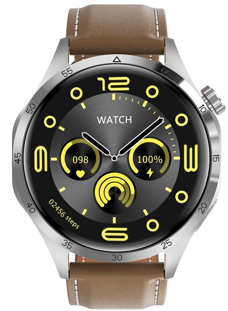 AROAQ WATCH GT 4 Pro Plus Smart Watch Men GPS 1.6 Inch AMOLED HD Screen IP68 Waterproof Long Battery Latest Smartwatch Brown - Image 3