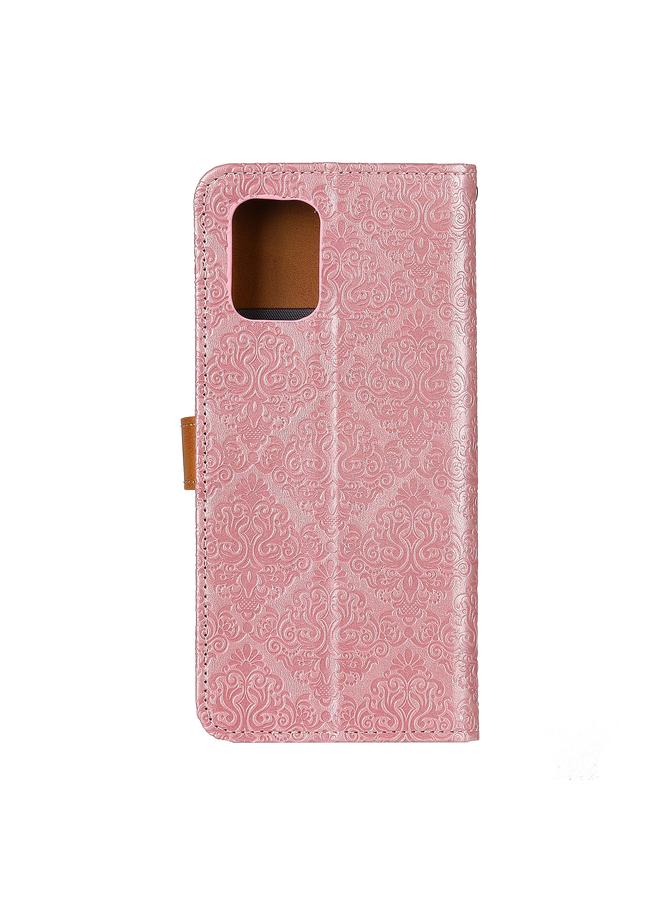 S-TOP Case For OPPO Reno4 4G European Floral Embossed Copper Buckle Horizontal Flip PU Leather Case with Holder & Card Slots & Wallet & Photo Frame - Image 3