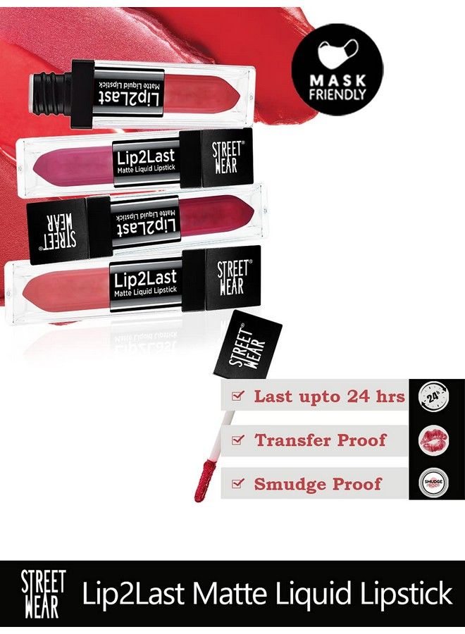 Street Wear Lip2Last Matte Liquid Lipstick Freaking Chocolate - Image 4