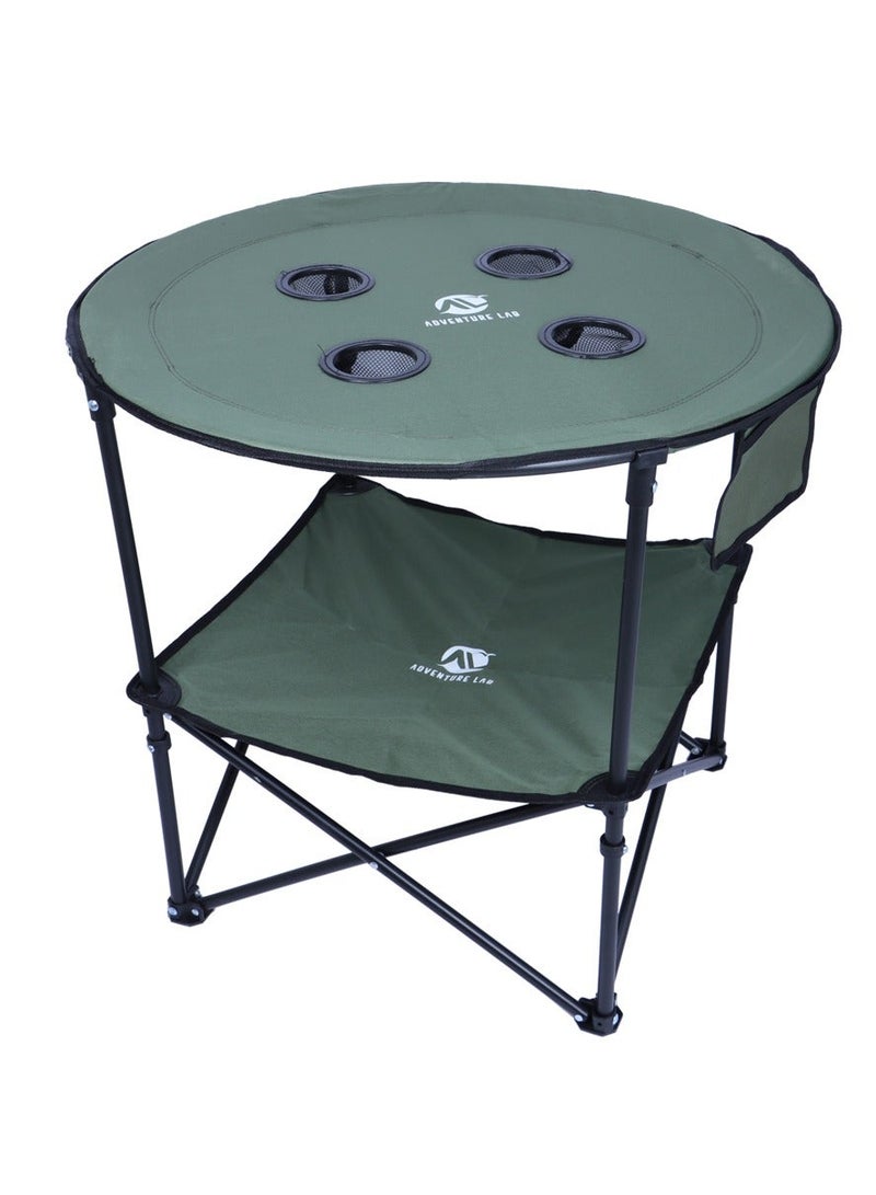 Adventure Lab Portable Folding Camping Table, Lightweight Aluminum Outdoor Picnic Table with Carry Bag, Compact Collapsible Table for Camping, Beach, Hiking & BBQ - Image 1