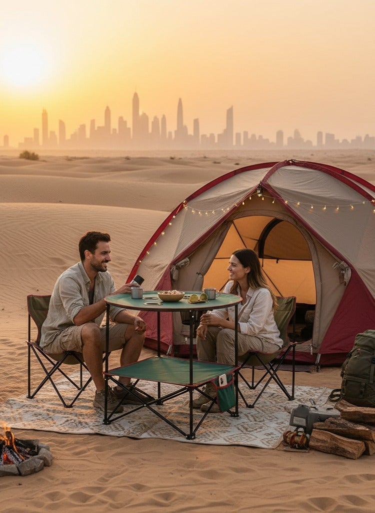 Adventure Lab Portable Folding Camping Table, Lightweight Aluminum Outdoor Picnic Table with Carry Bag, Compact Collapsible Table for Camping, Beach, Hiking & BBQ - Image 4