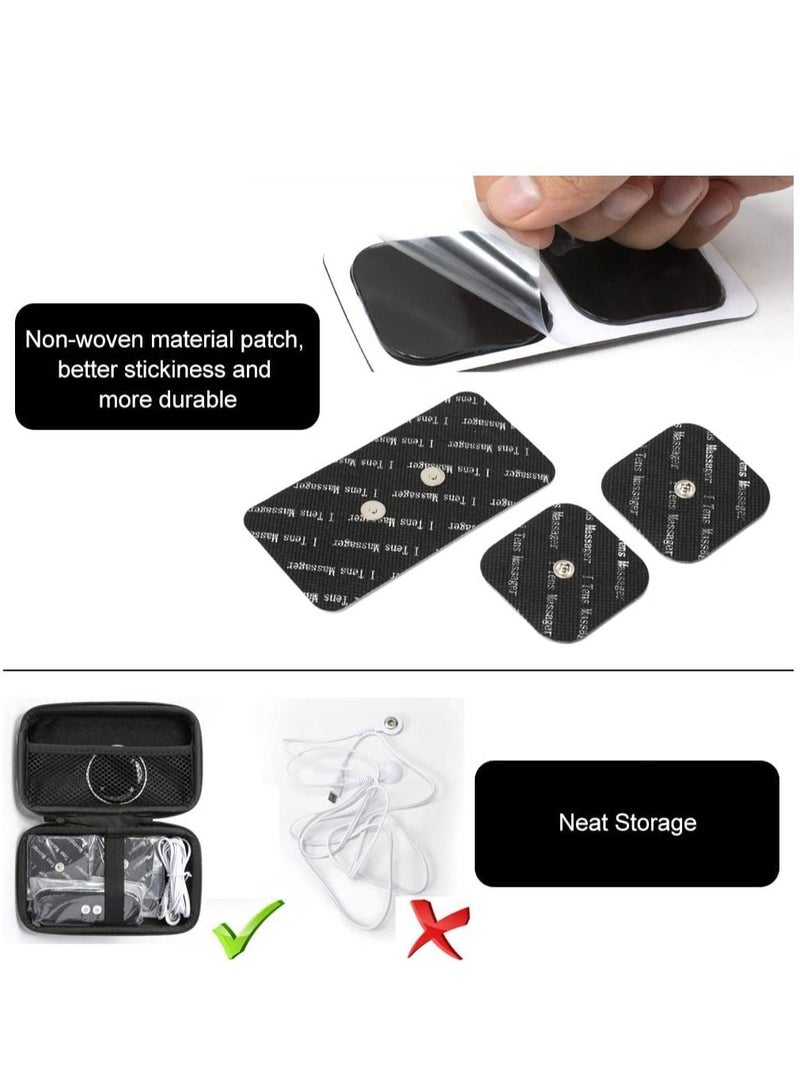 SYOSI Dual Channel Electronic Pulse Massager Muscle Massager With 10 Modes 39 Level For Abs Back Legs  Arms - Image 4