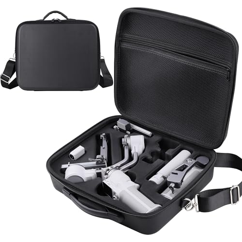 PONYRC حقيبة حمل PONYRC RS 4 Mini، حقيبة سفر جلدية PU مقاومة للماء لحفظ الكاميرا المحمولة لجهاز DJI RS 4 Mini Creator Combo، مثبت خفيف الوزن وإكسسواراته - Image 1