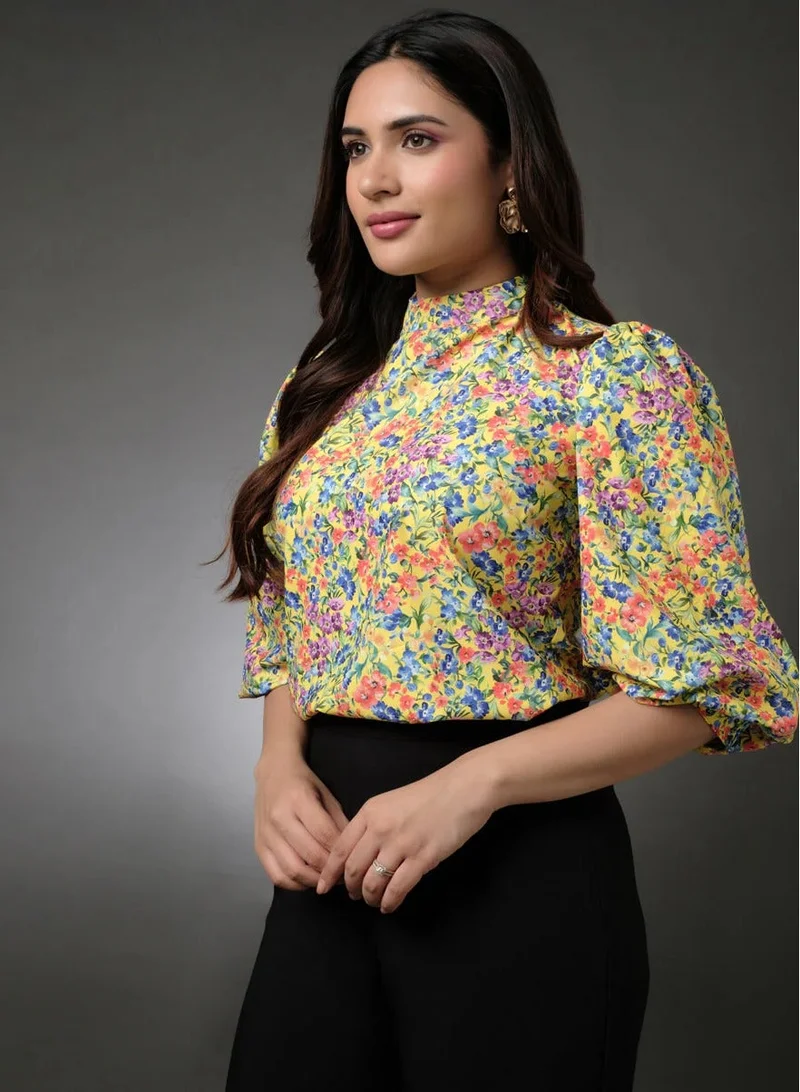 زجزاج منتفخ كم طويل الساتان الأعلى