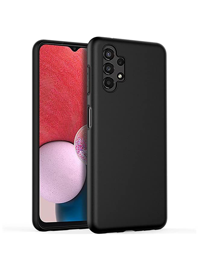 IAF Case for Samsung Galaxy A13 Case Cover Black Slim Fit for Soft TPU Back Cover Flexible Silicone Cover Matte Black for Samsung Galaxy A13 4G