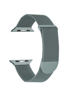Replacement Strap For Apple Watch 38mm Milanese Metal Magnetic Watch Band Pine Green