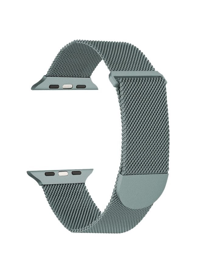 Generic - Replacement Strap For Apple Watch 38mm Milanese Metal Magnetic Watch Band Pine Green - Image 1