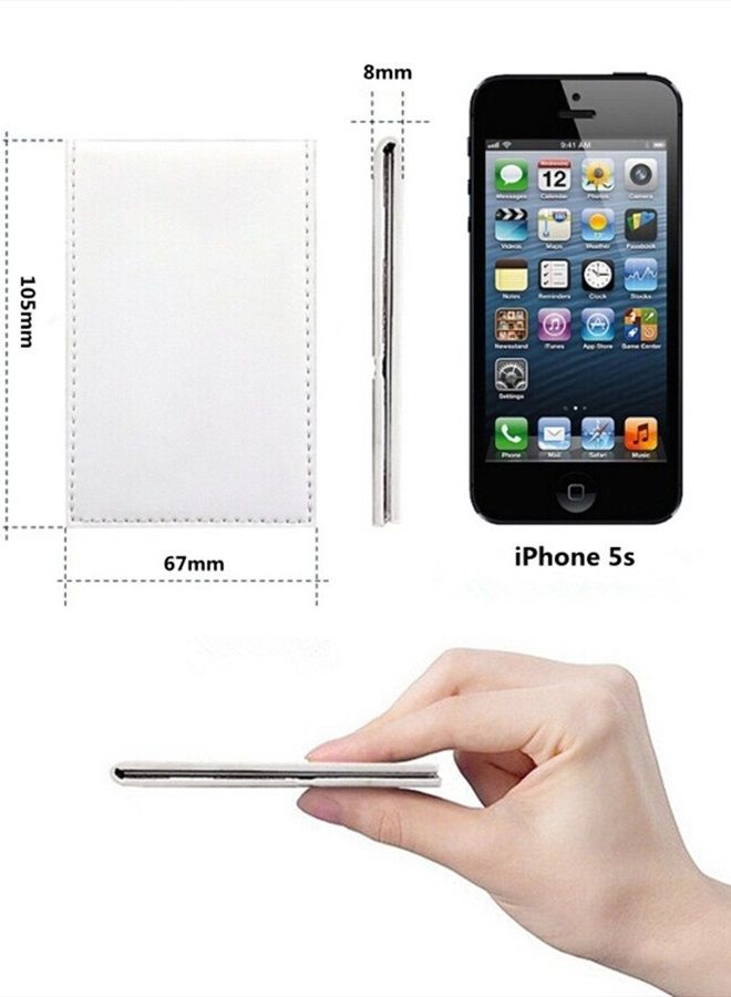 Yueton Shatterproof Stainless Steel Ultrathin Folding Travel Mirror Makeup Mirror with PU Leather Case Cover for Personal Use, Camping, Travelling, Emergency Signaling - Image 5