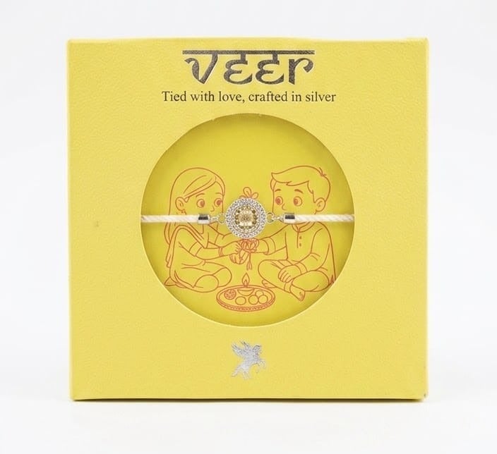 SILVER RAKHI 999 KHUSHBOO JEWELES