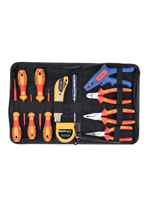Ceta form 12 Piece C-PLUS 1000V Insulated Electrician- Set (VDE) Slotted/Phillips + Tester
