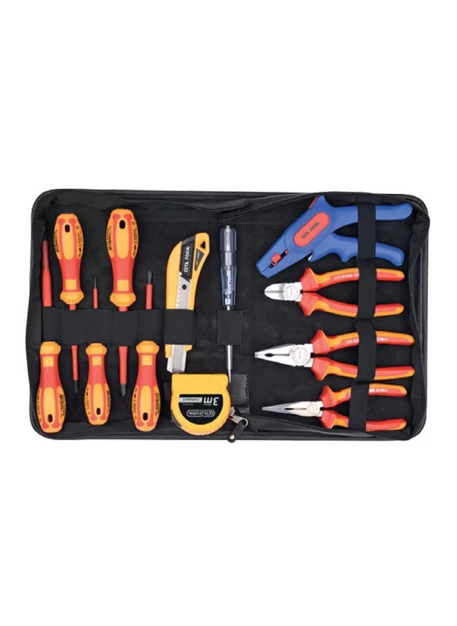 Ceta Form Ceta form 12 Piece C-PLUS 1000V Insulated Electrician- Set (VDE) Slotted/Phillips + Tester 