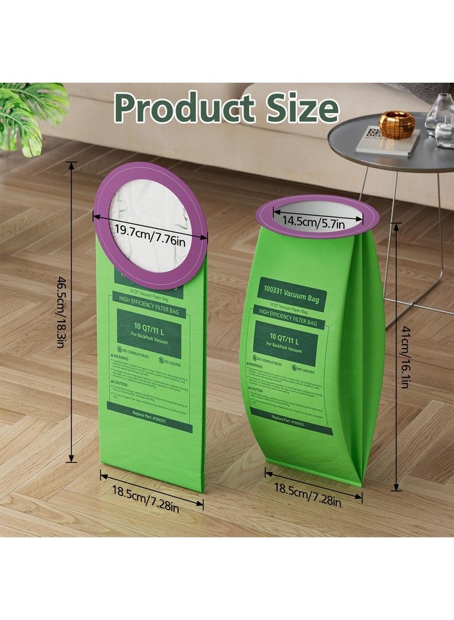 isinlive 16 Pack 100331 Vacuum Bags Replacement for ProTeam 10 QT Backpack Vacuum Cleaner (Coachvac, Super Coachvac, Megavac), Upgraded Vacuum Filters with Open Circular Collar  - Image 3