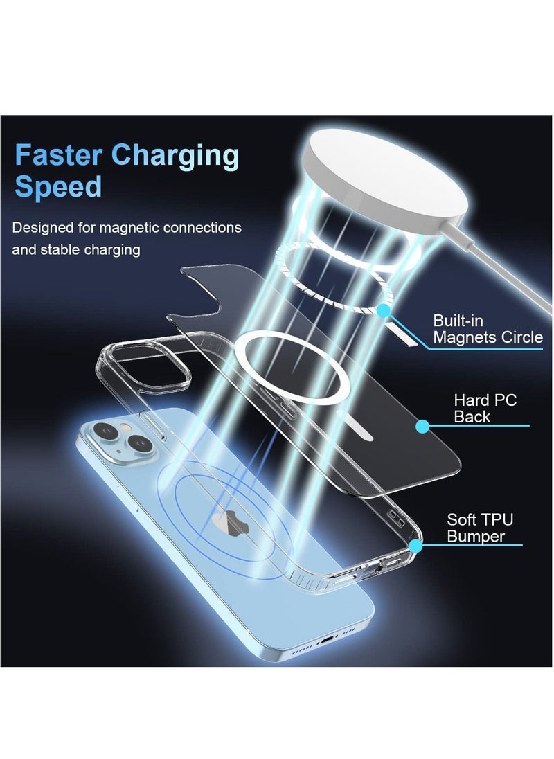 جراب مغناطيسي لهاتف iPhone 14 Plus [غير مصفر MagSafe] غطاء هاتف واقٍ مقاوم للصدمات رفيع وشفاف لهاتف Apple iPhone 14 Plus - pzsku/ZF7D53B7A2A7B0A97BA17Z/45/_/1664374350/91364638-4c70-4579-9a8c-09acaa4cf4f3