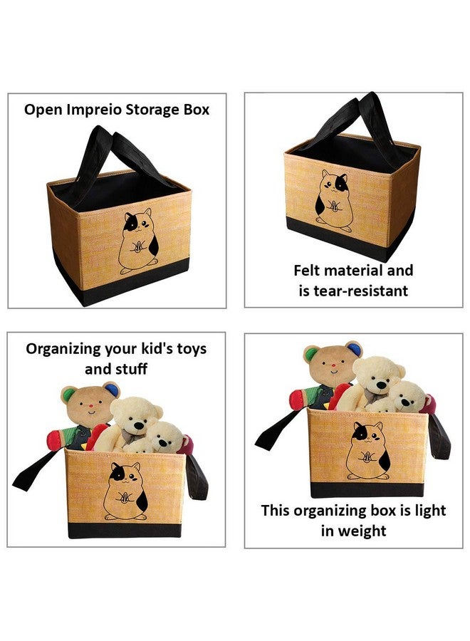 PrettyKrafts Toys storage Box, Storage organizer for kids, (Pack of 2) Jute Brown - Image 5