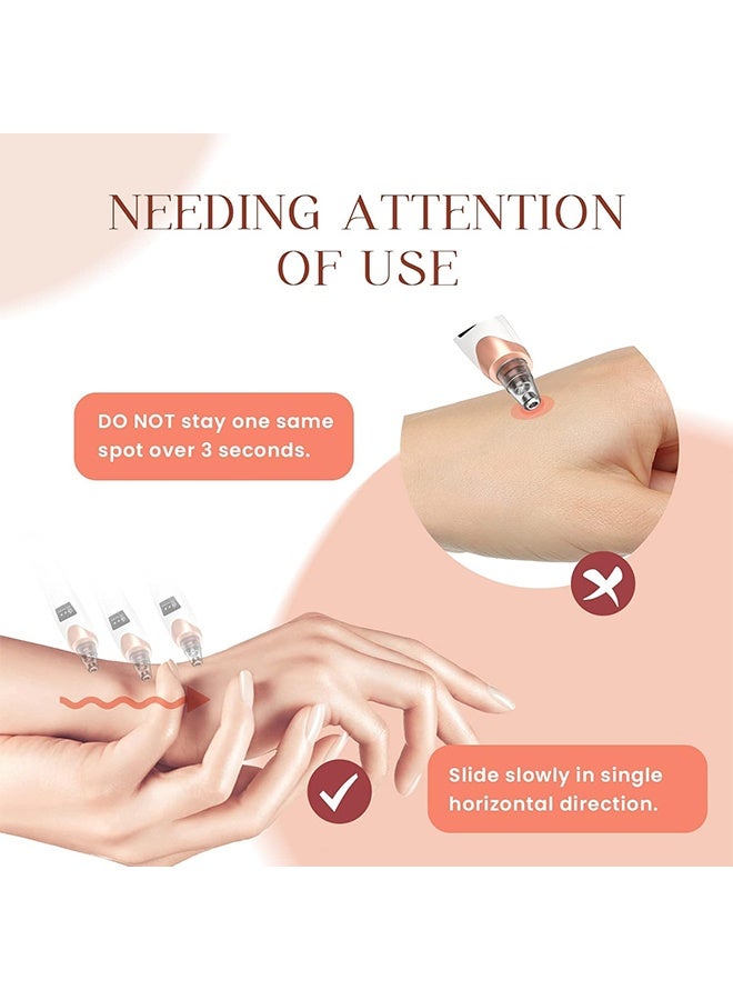 Blackhead Remover Pore Vacuum Cleaner, Facial Pore Cleaner - 5 Suction, 5 Probes, USB Rechargeable Blackhead Vacuum Kit, Electric Acne Extraction Tool for Adults (White) - Image 5