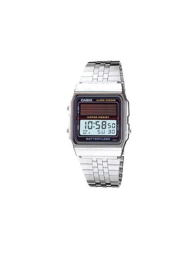 CASIO - Men's AL180 Water Resistant Digital Watch - Silver Color - Image 1