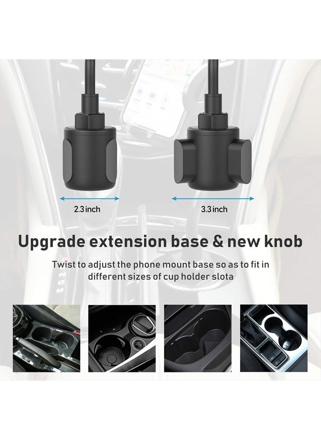 bokilino - Cup Car Phone Holder for Car, Car Cup Holder Phone Mount, Universal Adjustable Gooseneck Cup Holder Cradle Car Mount for Cell Phone iPhone,Samsung,Huawei,LG, Sony, Nokia - Image 1