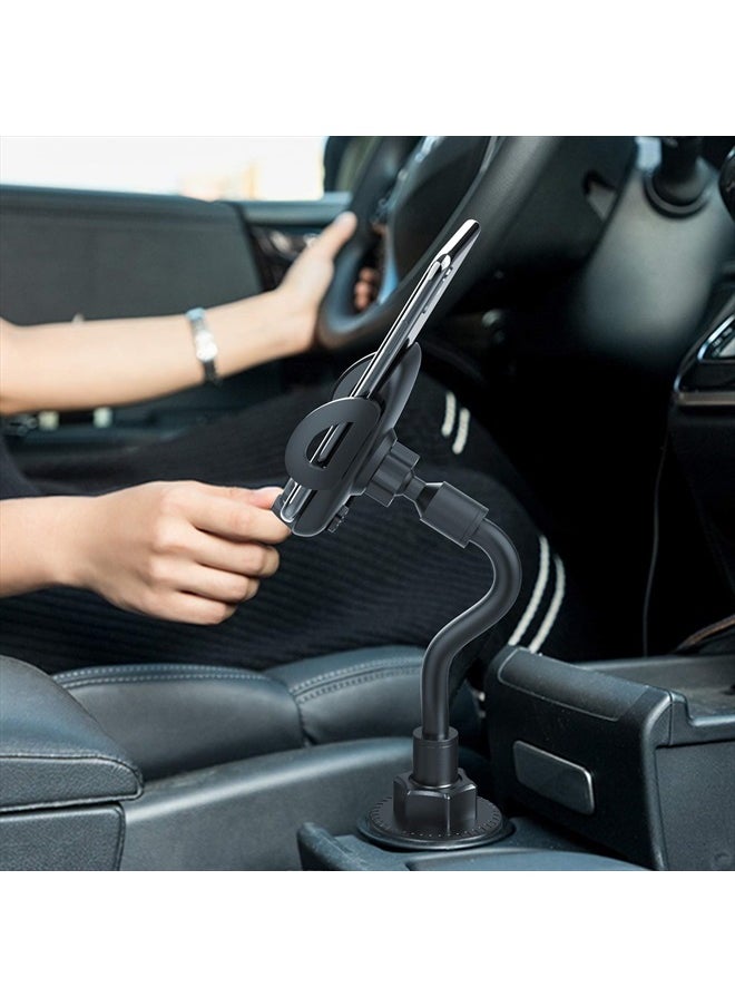 bokilino - Cup Car Phone Holder for Car, Car Cup Holder Phone Mount, Universal Adjustable Gooseneck Cup Holder Cradle Car Mount for Cell Phone iPhone,Samsung,Huawei,LG, Sony, Nokia - Image 1