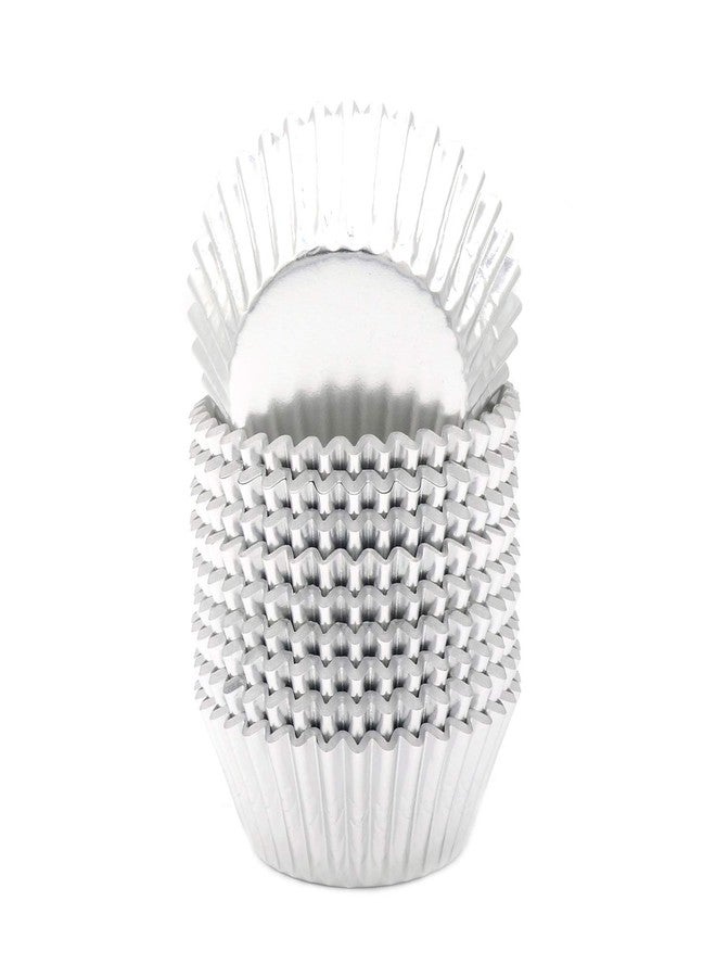 Mombake Standard Silver Foil Cupcake Liners Muffin Baking Cups for Party and More, 200-Count - Image 2