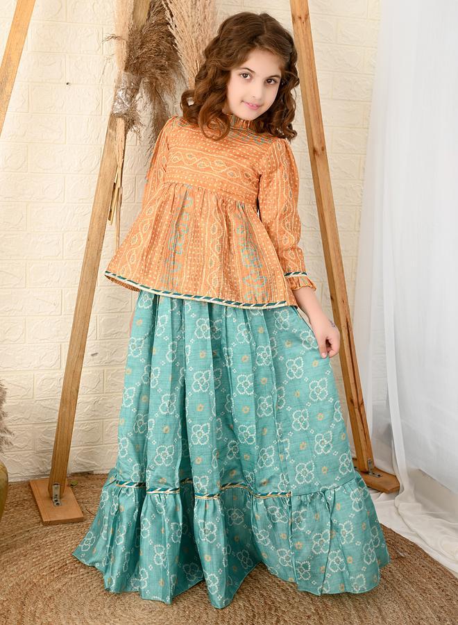 LILPICKS Designer Peplum Choli with Lehenga Set  - Image 1