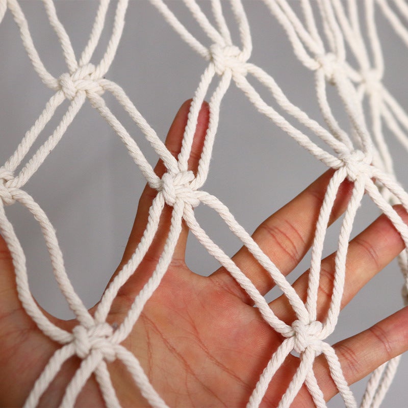 Cotton Rope Triangle Toy Net Pocket Hand-Woven Children'S Toy Storage Decorative Triangle Pocket Decorative Hanging Pocket - Image 5
