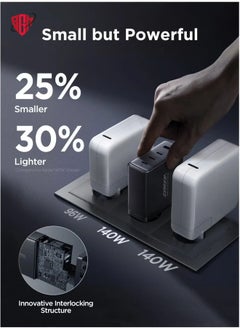 GaN Ultra JR-TCG05 140W Fast Charger UK Powerful GaN Technology Charger with 4 Ports (2 USB-C, 2 USB-A), Fast Charging for Laptops, Smartphones, Tablets, and More - pzsku/ZF7D595B9DD637107958FZ/45/_/1737321528/ed29e4a1-5e50-404c-a623-83711237dae1
