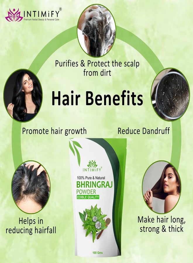 INTIMIFY مسحوق برينجراج من إنتيميفاي لنمو الشعر والبشرة والأكل - 100 غرام (عبوة من قطعتين) - Image 4