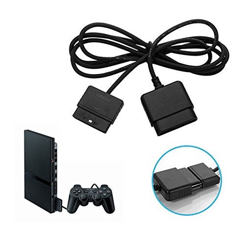 tesha 2PACK PS2 Controller Extension Cable, 6ft/1.8m Cord Compatible with Sony PlayStation 2 (PS2) Game Console & PS2 Controllers - Image 3