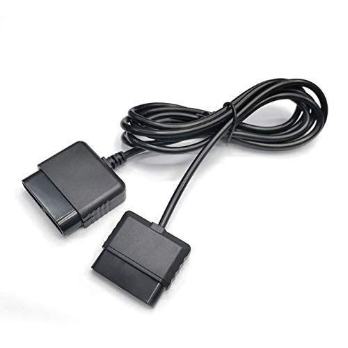 tesha 2PACK PS2 Controller Extension Cable, 6ft/1.8m Cord Compatible with Sony PlayStation 2 (PS2) Game Console & PS2 Controllers - Image 1
