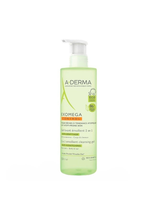 إيه-ديرما جل التنظيف المرطب A-Derma Exomega 500 مل - Image 1