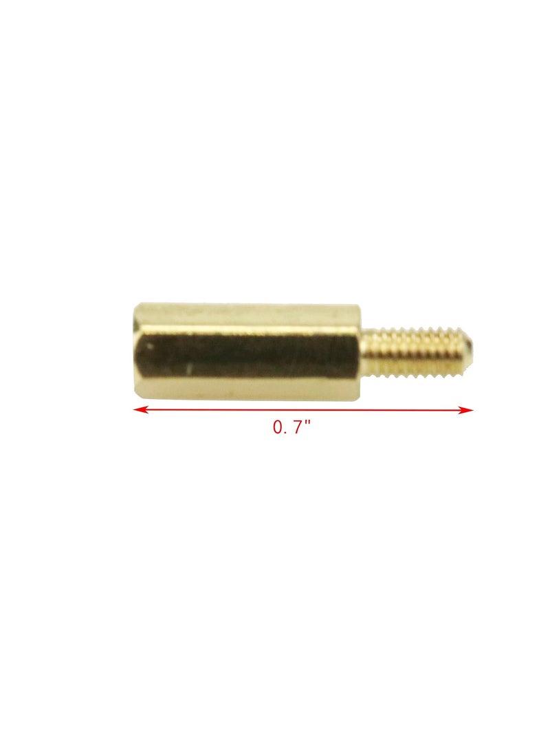 Mcredy Mcredy Brass M3 Male to Female Hex Head PCB Standoffs Spacers Hardware Nut 12mm Body Length 50 Pcs M3x126  - Image 4