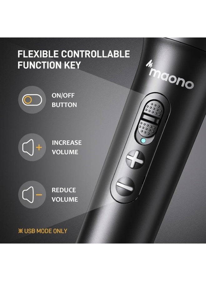 ماونو AU HD300T ميكروفون ديناميكي USB وXLR للتسجيل والبودكاست والبث والصوت الاحترافي - Image 3