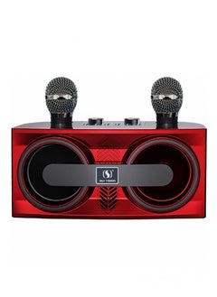 Smartberry Smart Berry Karaoke Machine Bluetooth Speaker with 2 Wireless Microphones PA System for Indoor Outdoor Party  - Image 1