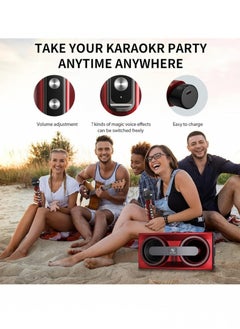Smartberry Smart Berry Karaoke Machine Bluetooth Speaker with 2 Wireless Microphones PA System for Indoor Outdoor Party  - Image 3