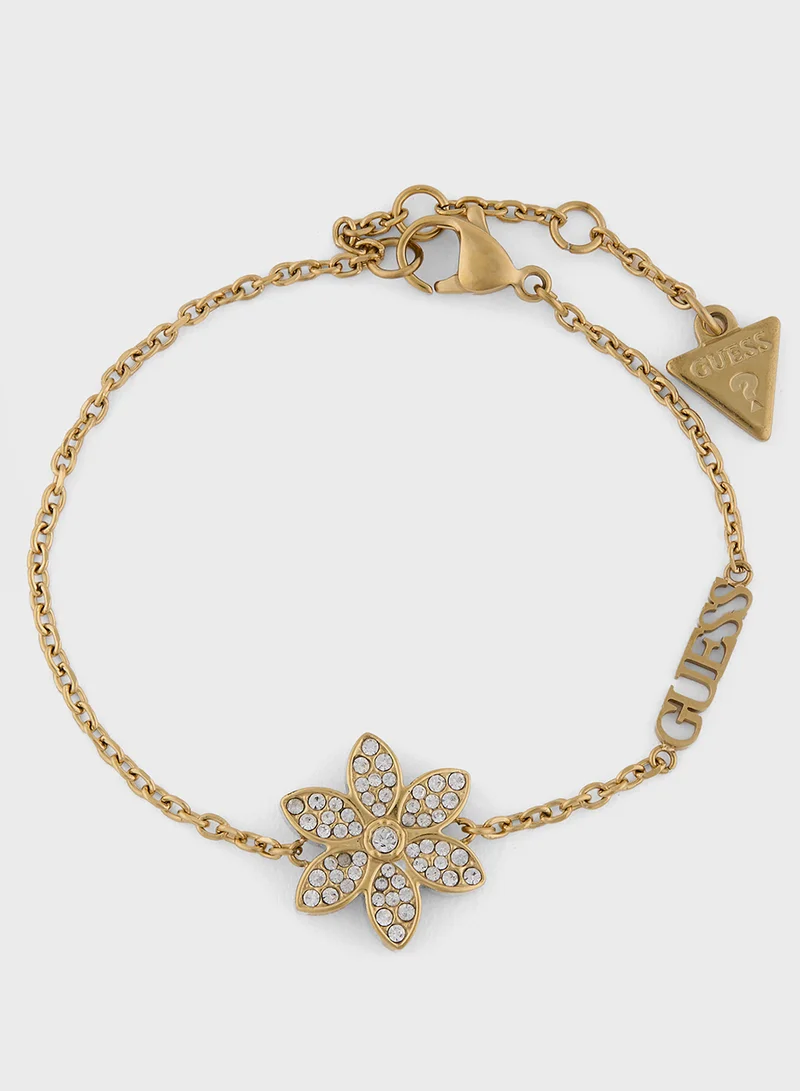جس Pave Flower Bracelet