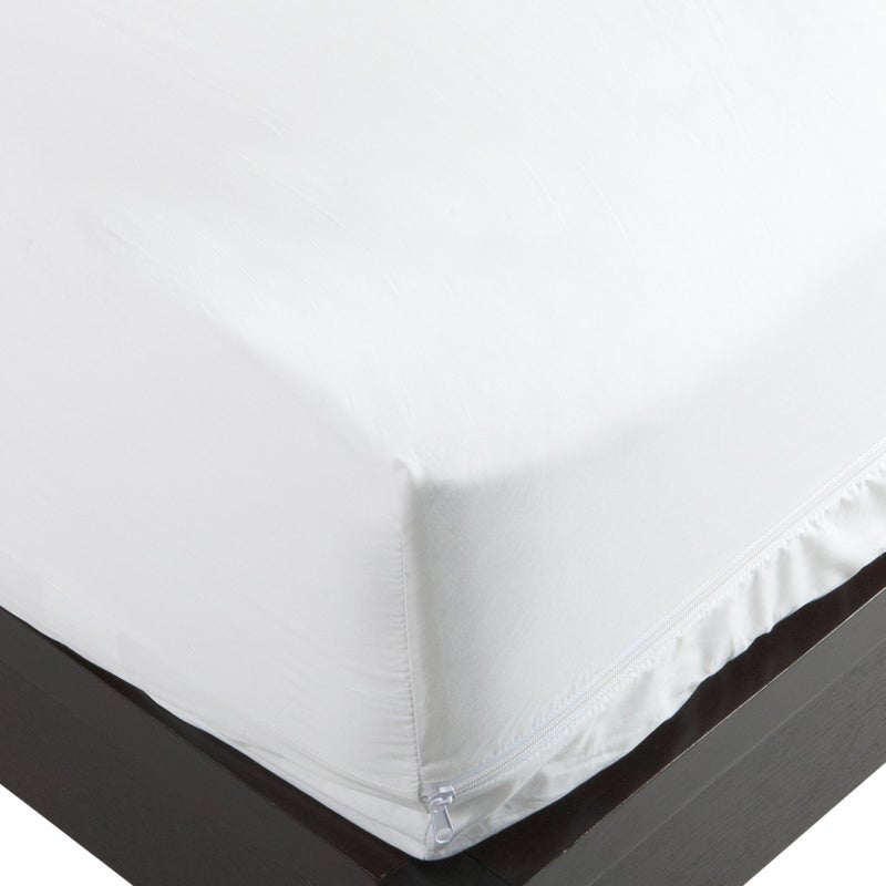 National Allergy National Allergy Superior 100% Cotton King Mattress Protector Zippered - 78" x 80" x 9" - Hypoallergenic Bed Encasement - Breathable Dust Proof Cover - AAFA & Oeko-TEX Standard 100 Certified  - Image 1