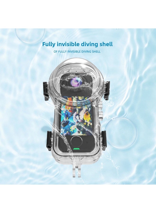 For Insta360 X4 Air Full Invisible Diving Case, 360° Seamless Underwater Housing, Anti-Scratch & 50m Waterproof Protective Shell - Image 3
