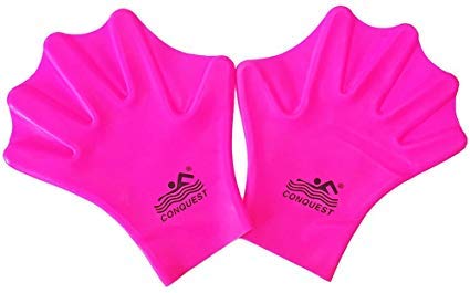 OMELET Silicone Webbed Swimming Gloves Aqua Fit Swim Training Gloves Web Gloves Swimming,Closed Full Finger Webbed Water Gloves Unisex Adult,2PCS - Image 4