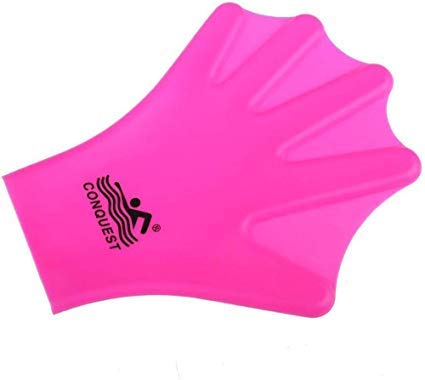 OMELET Silicone Webbed Swimming Gloves Aqua Fit Swim Training Gloves Web Gloves Swimming,Closed Full Finger Webbed Water Gloves Unisex Adult,2PCS - Image 3