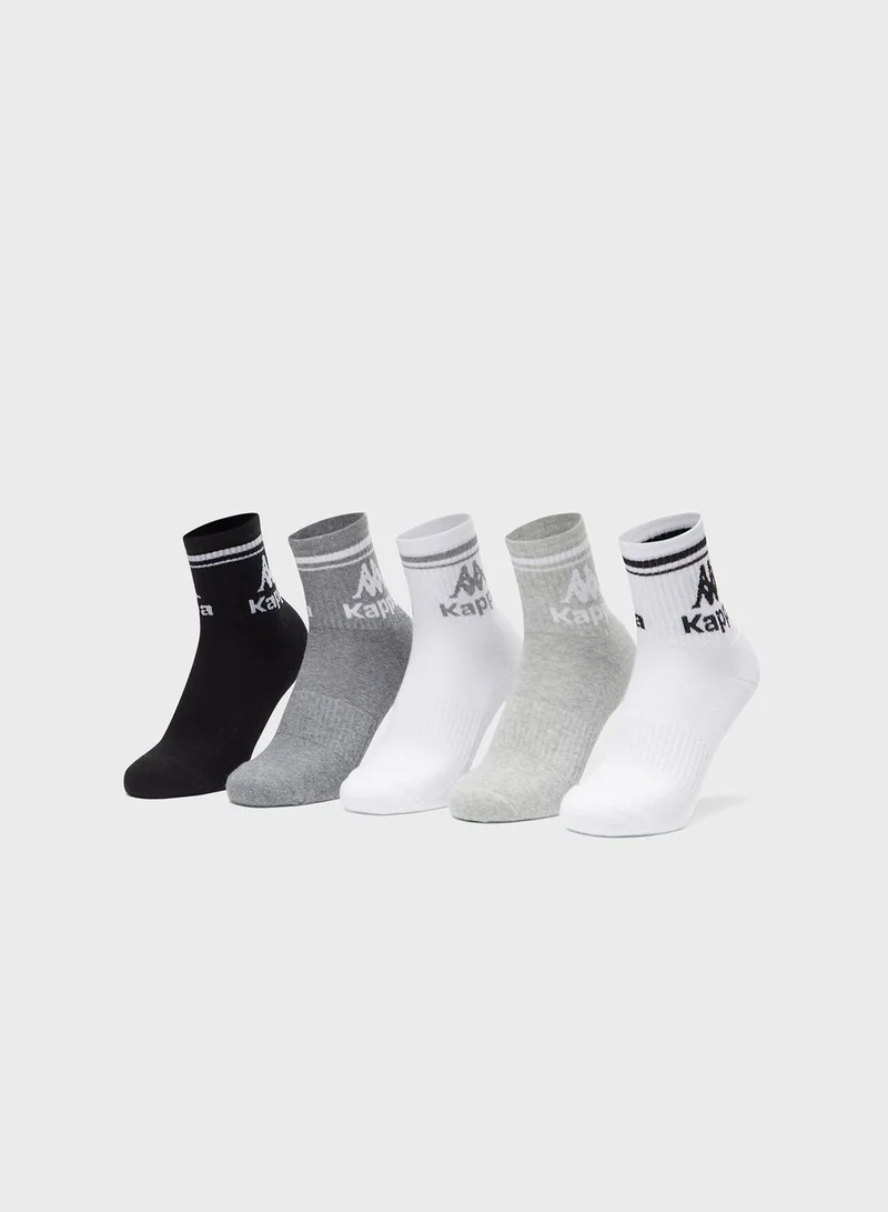 Kappa 5 Pack Crew Socks