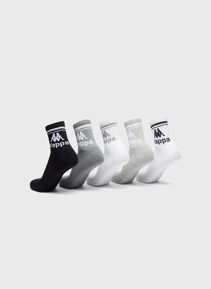 Kappa 5 Pack Crew Socks