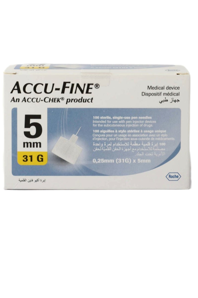 Accu-Fine اكيو فاين ابر قلمية  5مم 31G (100 PCS) - Image 1